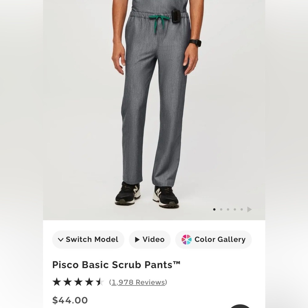 Men’s Pisco scrub pants size large